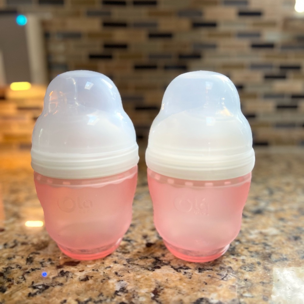 Olababy Gentle Silicone Baby Bottle, Anti-Colic and BPA Free